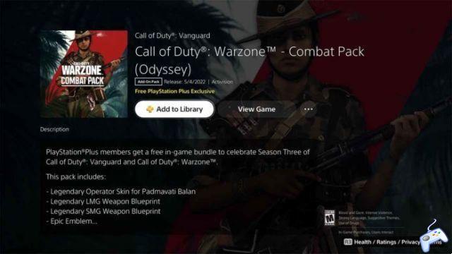Cómo reclamar el paquete PS Plus para Warzone en PlayStation