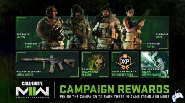 Call of Duty: Modern Warfare 2: todas las recompensas de la campaña de acceso anticipado