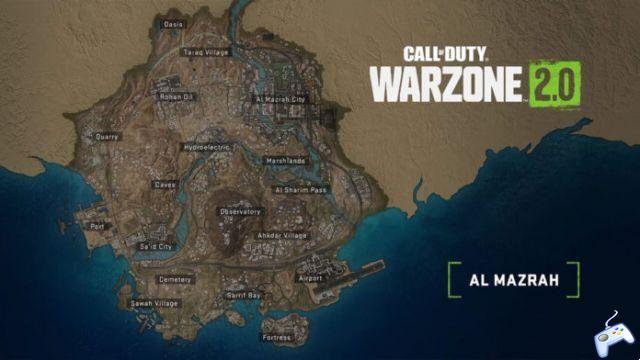 Mapa completo de Al Mazrah y zonas en Call of Duty Warzone