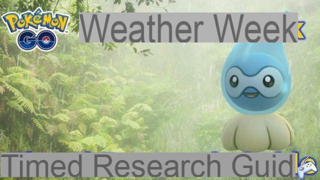 Tareas de investigación y recompensas programadas para la semana meteorológica de Pokémon GO (menú diario)