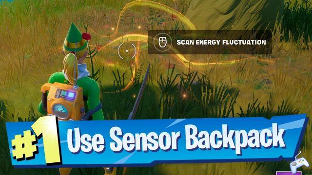 Fortnite: use la mochila Sensor para encontrar una fluctuación de energía alrededor de la ubicación de Loot Lake